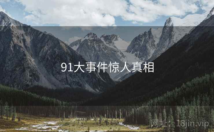 91大事件惊人真相