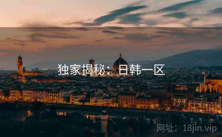 独家揭秘:日韩一区