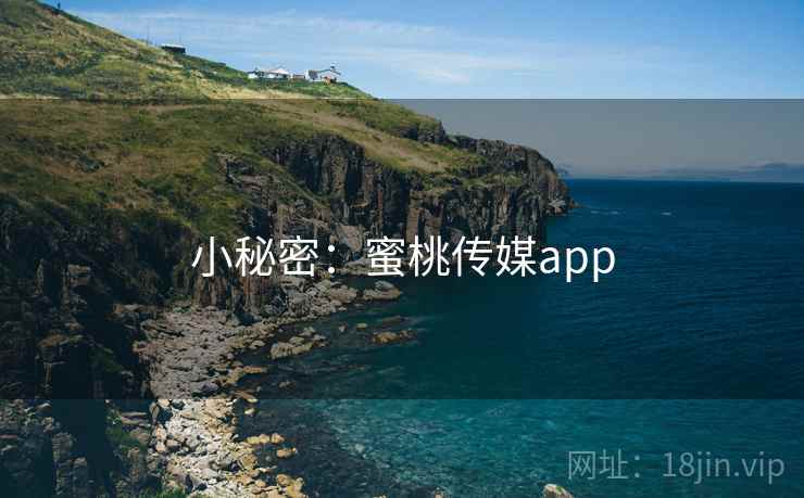 小秘密：蜜桃传媒app